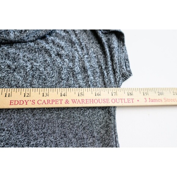 J. Jill Wearever Collection Stretch S Petite gray t-shirt Dress Maxi drape neck - Picture 4 of 7